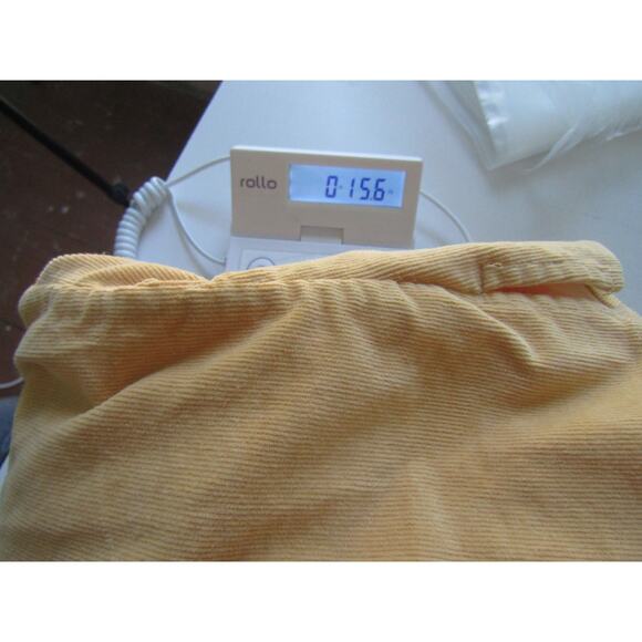 Vintage Christopher Banks Savannah L Yellow Corduroy Shirt Jacket Floral Sequins - Picture 9 of 9